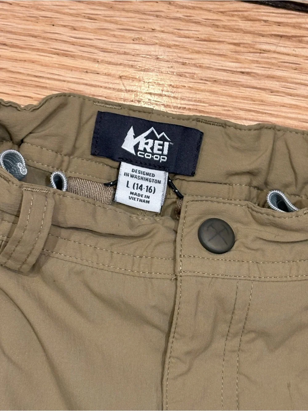 REI Kids Cargo Shorts - Khaki 14/16